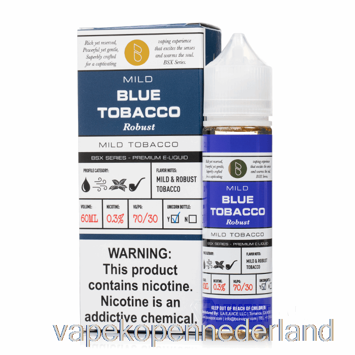 Elektronische Sigaret Vape Blauwe Tabak - Bsx-serie - 60ml 3mg